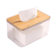 Acrylic Tissue Box Cover, Bamboo Dryer Sheet Holder, Wooden Rectangular Dryer Sh