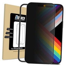 Matte Privacy Screen Protector for iPhone 16 / iPhone 15 iPhone 16/15-6.1 Inch