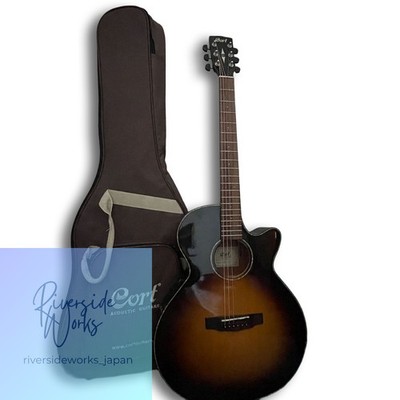 Cort E-Akustikgitarre mit Buch und Kapodaster FSX E V8