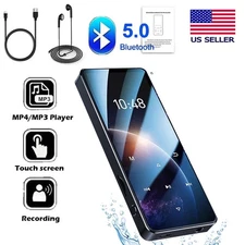 Support 128GB MP3 MP4 Player with Bluetooth 5.0 Music Player w/FM Radio Recorder