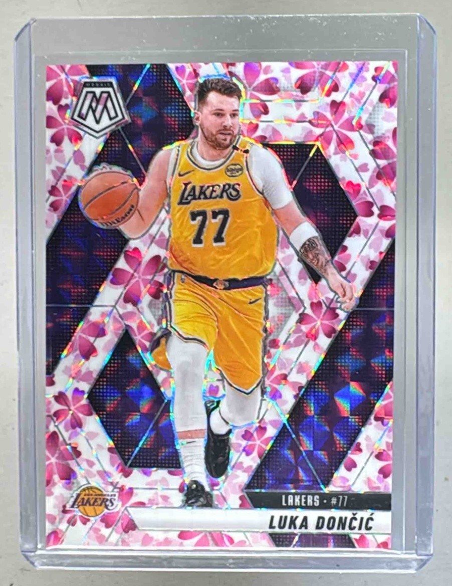 Luka Doncic 2024 Panini Mosaic #100 Choice Cherry Blossom Prizm 4/20