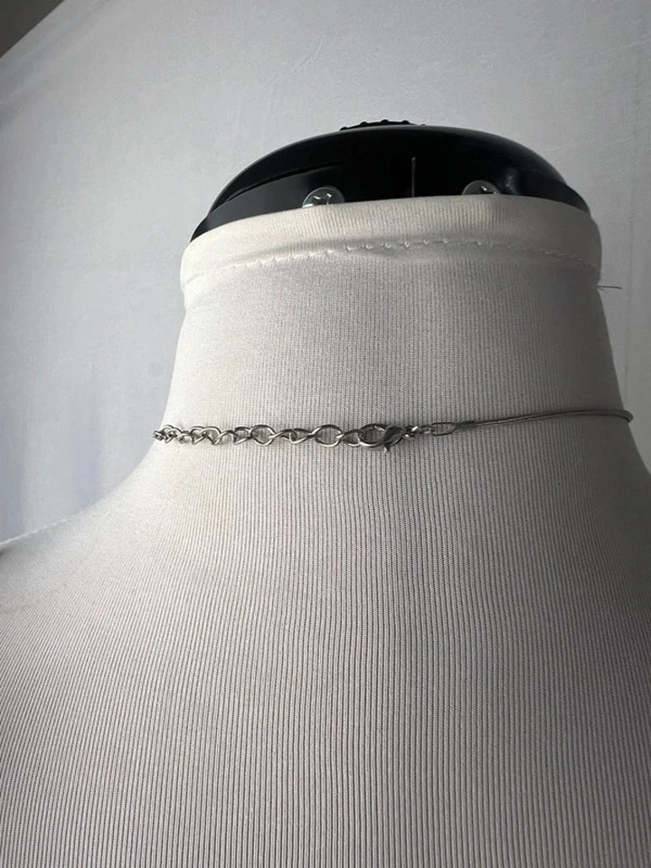 silver octopus charm summer beachy necklace - Image 4 of 4