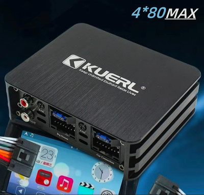 4 Kanal Auto DSP Verstärker 4x60W RMS Class AB 4x80W Max 4Ω High Level Eingang