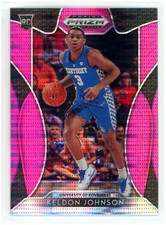 2019 Panini Prizm Draft Picks Keldon Johnson RC Prizms Pink Pulsar #29 Rookie