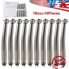 10 PCS Dental High Speed Handpiece Push Button Turbine 4 Hole NSK Pana Max Style