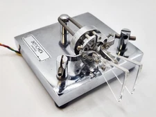 Bencher BY-2 Chrome Morse Code Iambic Paddle Key CW Pad Amateur Ham Radio