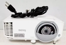 *SHADOW SPOT ON LEFT* BENQ MW826ST PROJECTOR 3400 LUMENS SHORT THROW +LAMP 2975h