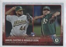 2015 Topps Update Rookie Combos Rainbow Foil Angel Castro Arnold Leon #US193 0af