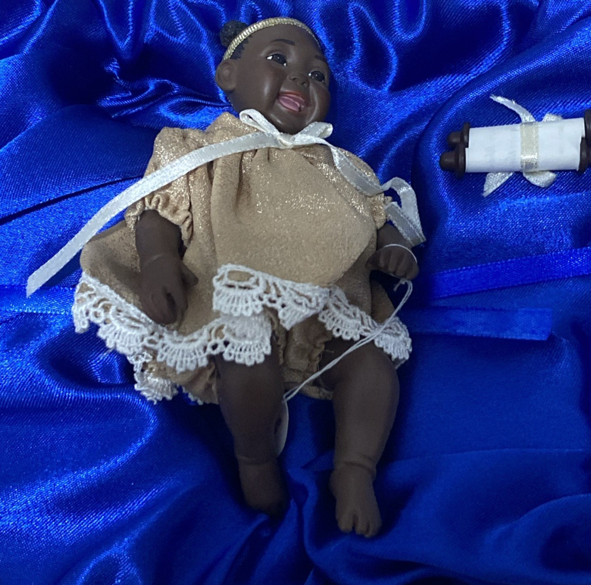 VTG Daddy's Angel Babies Baby Jewel USA Collectible African American Doll