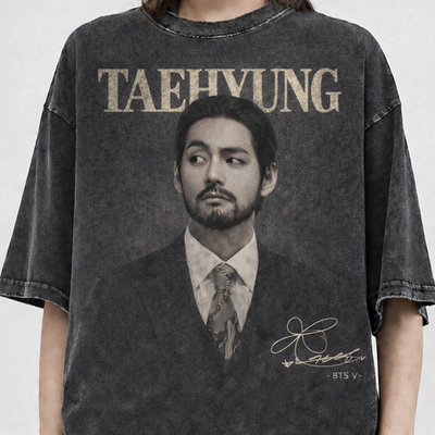 BTS Tシャツ V BTS V TAEHYUNG VINTAGE WASHED T-SHIRT UNISEX ARIRANG CONCERT