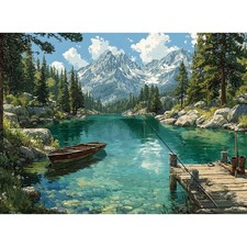 500 Piece Jigsaw Puzzle for Adults Lake Nature Jigsaw Puzzles 500 Pieces, F...