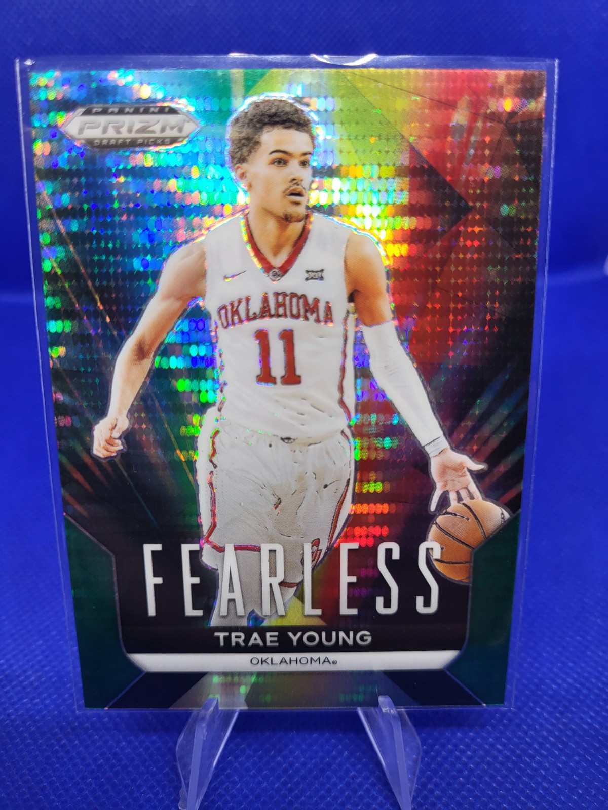2024 Panini Prizm Draft Picks - Green Pulsar Prizm #49 Trae Young /25