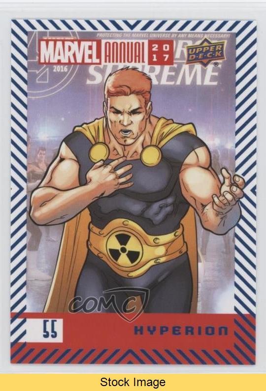 2017 Upper Deck Marvel Annual Blue Foil Hyperion #55 READ o1h