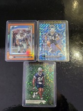 3 Card Lot, Marshawn Kneeland, 2024 Donruss Optic/249, Reactive Blue. RIP