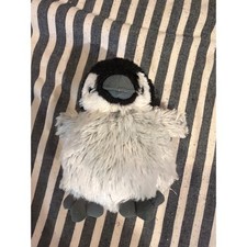 Wild Republic Penguin Chick Plush Stuffed Animal Grey Black White Fluffy Bird