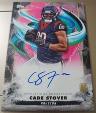 CADE STOVER 2024 Topps Inception AUTOGRAPH AUTO Rookie Card #/99 TEXANS On-Card. rookie card picture