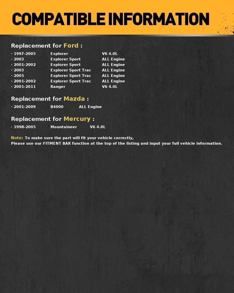 Power Steering Pump Fits 01-02 Ford Explorer Sport Trac 97-05 Ford Explorer 4.0L - Image 2 of 4