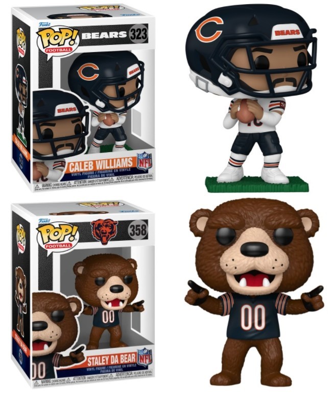 Caleb Williams & Staley (Chicago Bears) NFL Funko Pop! Combo