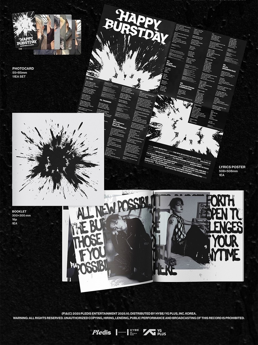 SEVENTEEN [HAPPY BURSTDAY] 5th Album LP Ver. / Vinyl+Booklet+