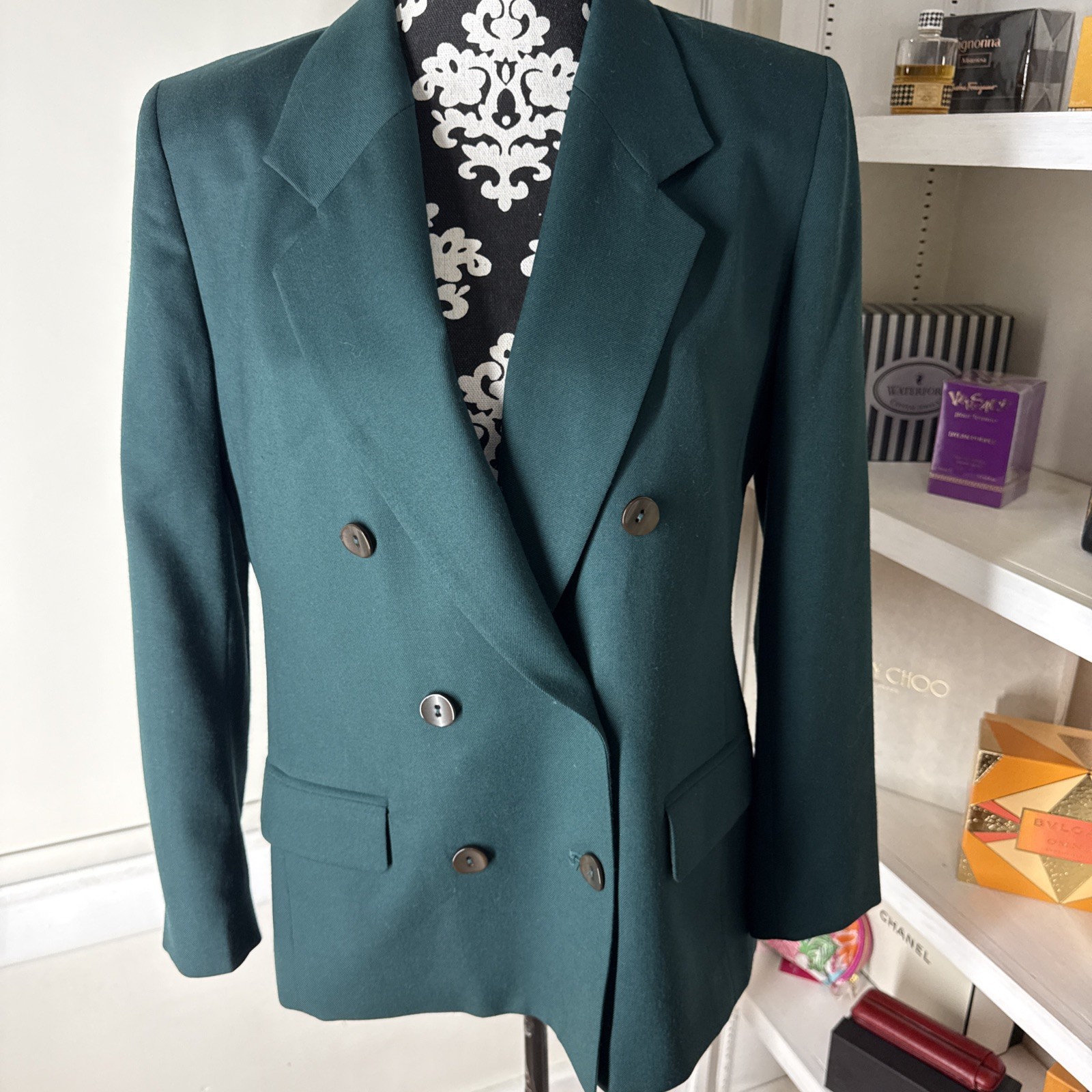 Pendleton Double Breasted Forest Green 100% Virgi… - image 1