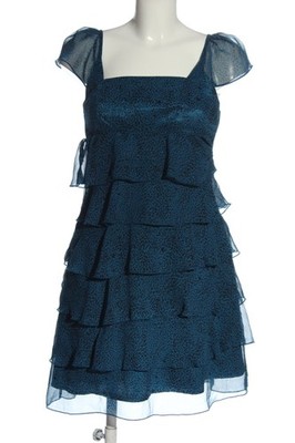 3 SUISSES Minikleid Damen Kleid Gr. DE 34 blau Elegant