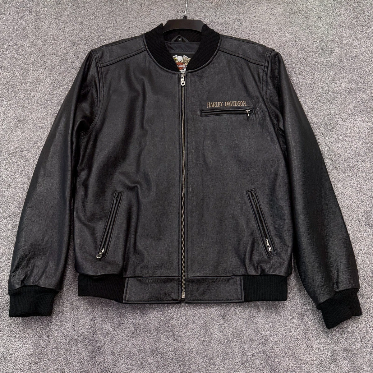 harley davidson bomber jacket products for sale | eBay