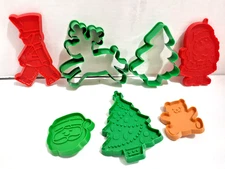 Vintage Assorted Christmas Cookie Cutters Lot of 7 Hallmark, Etc.