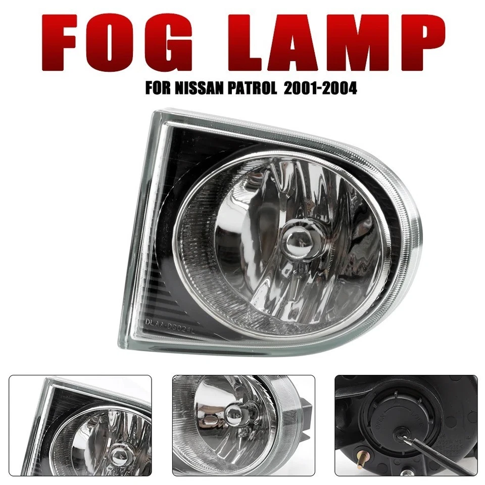 For Nissan Patrol 2001-2004 Front Bumper Fog Lamp Foglight Set Switch + Wiring - image 4 of 4