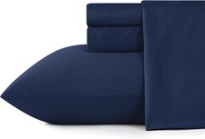 100 Cotton Queen Bed Sheets Set - 600 Thread Count Sateen - 4 Piece Bed Sheet...