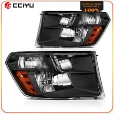 Pair Headlights Assembly For 2009-2018 Dodge Ram 1500 2500 3500 Black Housing