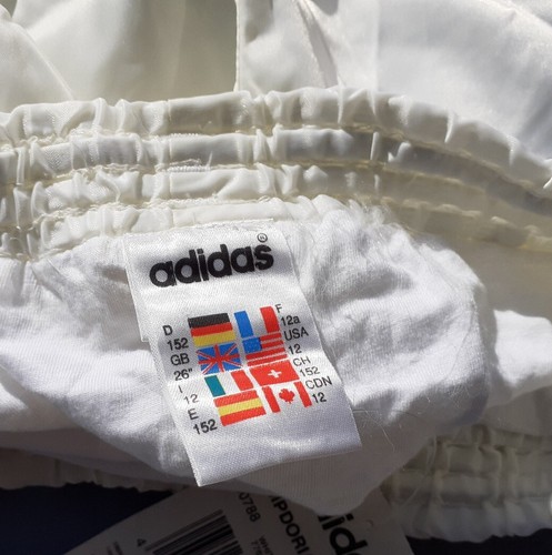 VINTAGE 90er 90s ADIDAS Glanz Nylon Fussball Shorts D152 Deadstock Sampdoria - Bild 5 von 6