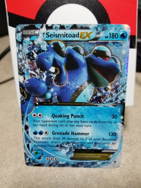 Ultra Rare - Seismitoad EX 20//111 - XY Furious Fists x1 NM-Mint!!!