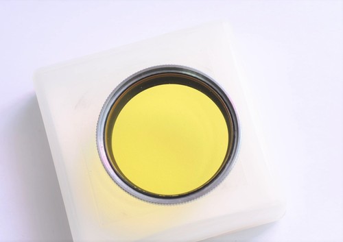 Leica Ernst Leitz Wetzlar 36mm Yellow # 1 Lens Filter Chrome A36 E36 - Picture 2 of 2