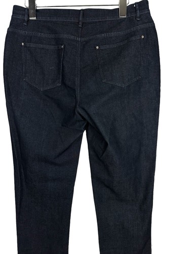 Lafayette 148 New York Blue Mid Rise Straight Leg Jeans Regular Fit 32x30 Sz 10 - Picture 9 of 17