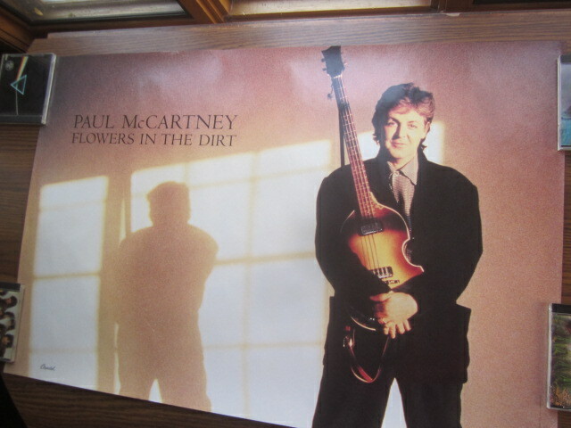 Paul McCartney 1989 Flowers In The Dirt Promo Poster Elvis Costello The Beatles