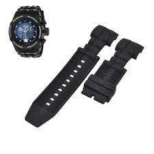 Bolt 90005 26mm Black Rubber Watch Strap For Invicta