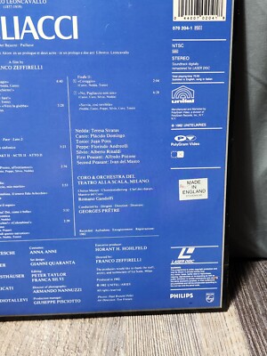 Pagliacci (1982) / Ruggero Leoncavallo / LD Laser Disc