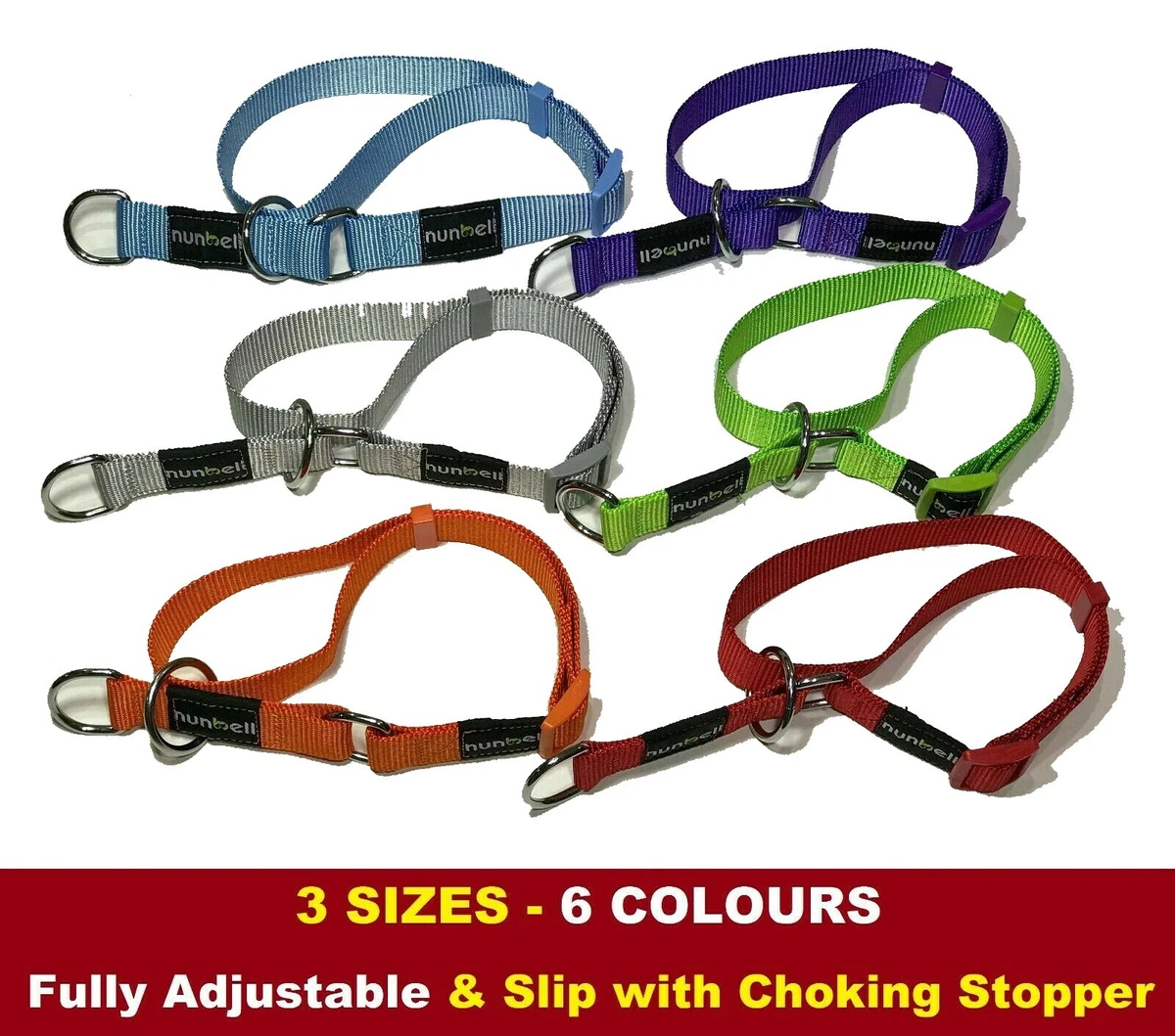 Dog Collars Choker Stopper Lead Leash Training Collars Martingale Slip Collar