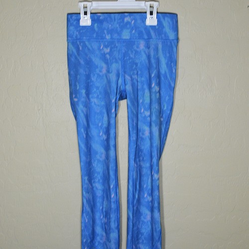 Athletic Pants Girls Med 7/8 Blue All In Motion Sport Yoga Performance Active
