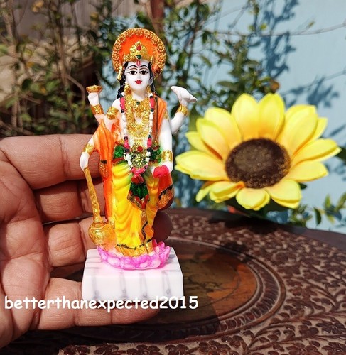Vishnu Statue Marble Dust Lord Vishnu Idol Figurine Narayana Sculpture Décor