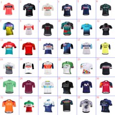 MENS CYCLING TEAM Short Sleeve Jersey Riding Tops Bicycle Jersey Cycling Shirt