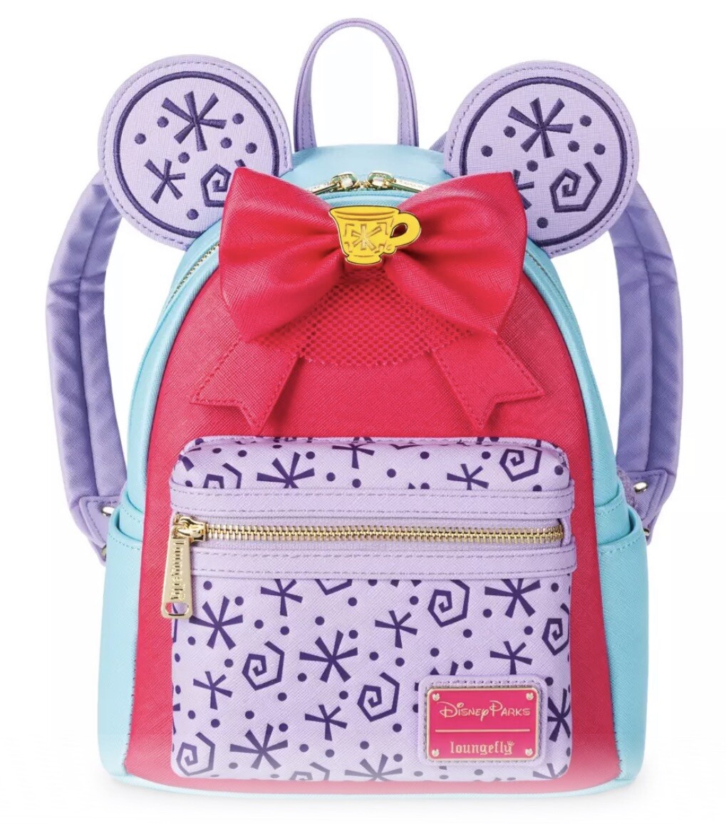 Loungefly Minnie Mouse The Main Attraction Mad Tea Party Backpack, Have A Mad Tea Party with New Minnie Mouse Main Attraction  main image 3