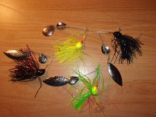SPINNER BAITS 4 TOTAL ALL DUAL BLADE 1/2 OZ WITH VARIOUS COLORS SEE PICTURES