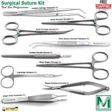 Surgical Suture Kit Basic First Aid Set Suture Emergency Trauma Survival Pack
