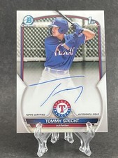 2023 Bowman Chrome Tommy Specht Prospect 1st Auto Autograph #CPA-TS Rangers