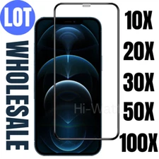 Wholesale Bulk Full Cover Tempered Glass Screen Protector Lot For iPhone 12 Pro
