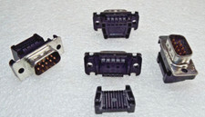 x4 AMP D SUB 9 PIN MALE FLAT CABLE WIRE CONNECTOR ADAPTER PRESS IDC CRIMP