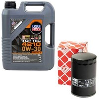 MotoröL Set 0W-30 5 Liter + ÖLfilter 22550 FüR Audi 80 100 Seat Skoda VW Golf