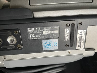 Sony Digital Handycam DCR-VX2000 NTSC | eBay Sony Digital Handycam DCR-VX2000 NTSC | eBay