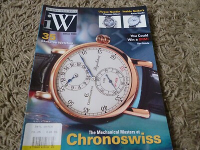 INTERNATIONAL WATCH MAGAZINE CHRONOSWISS MARCH 2009